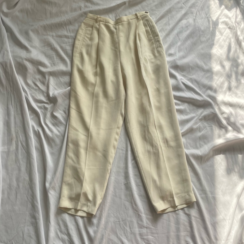 Liz Claiborne Pastel Yellow Office Slacks